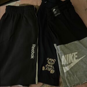 Brand New Nike Black and Gray Athletic Shorts